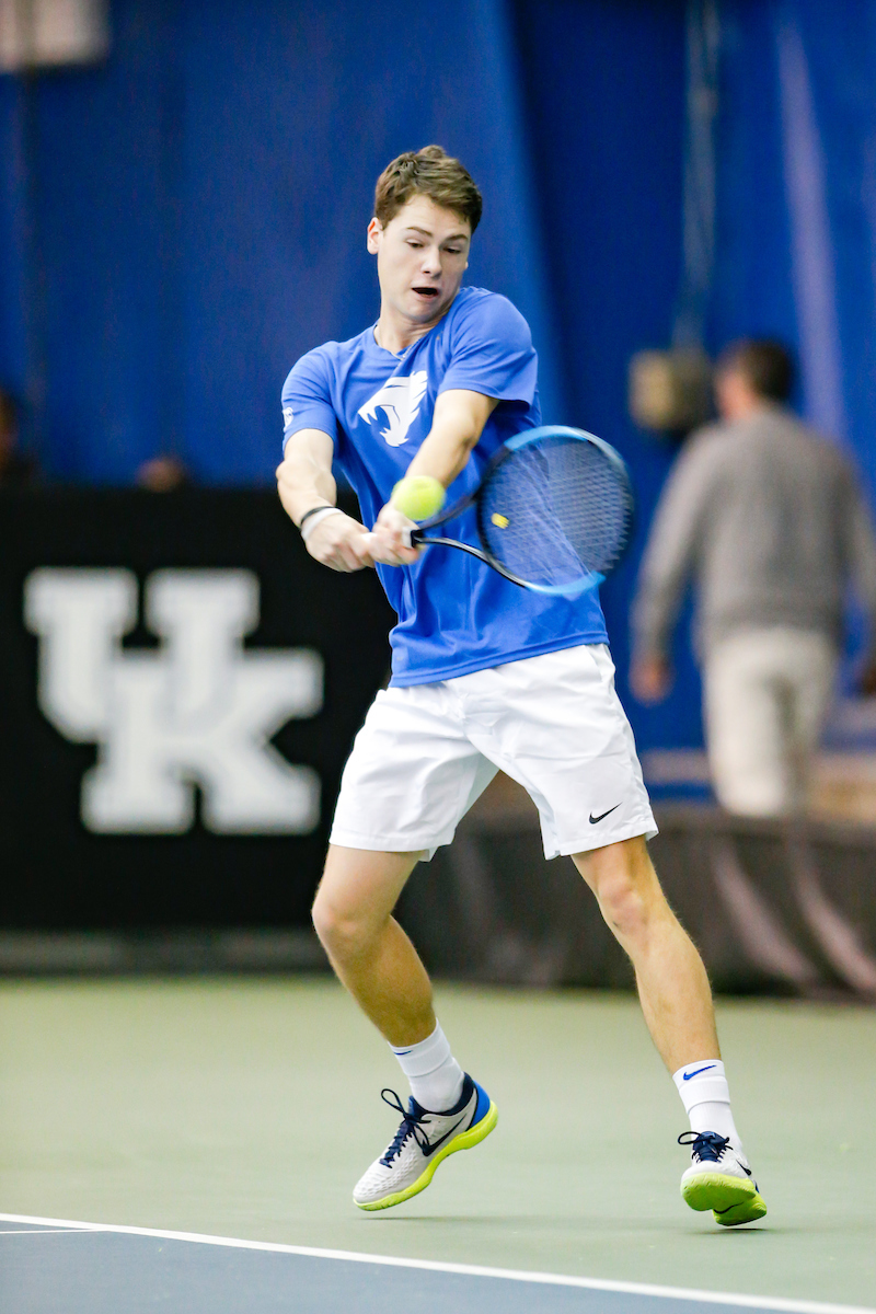 Kevin Huempfner.

Kentucky men's tennis hosts Notre Dame.

Photo by Isaac Janssen | UK Athletics