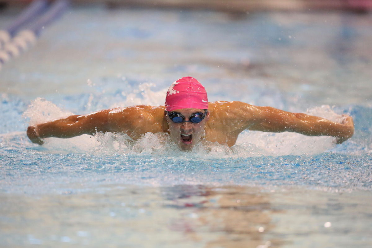 UK Swimming & Diving in action against LSU on Tuesday, October 23rd, 2018 at the Lancaster Aquatic Center in Lexington, Ky.

Photos by Noah J. Richter | UK Athletics