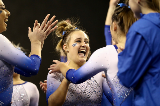 Raena Worley.

Kentucky falls to Georgia 197.050 to 196.825.


Photo by Isaac Janssen | UK Athletics