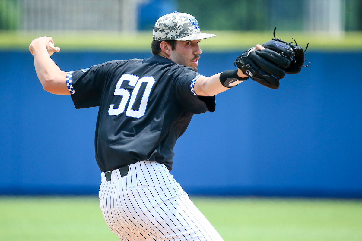 Mason Hazelwood.

Kentucky beats Auburn 6-3.

Photo by Sarah Caputi | UK Athletics