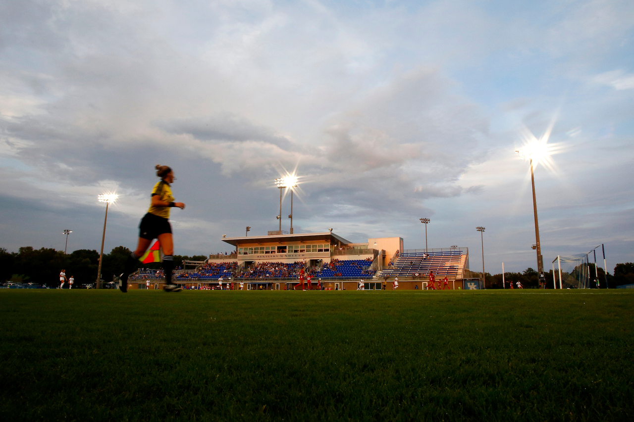 The Bell.

The University of Kentucky women's soccer team beat SIUE 2-1 in the Cats season openr on Friday, August 17, 2018, at The Bell in Lexington, Ky.

Photo by Chet White | UK Athletics