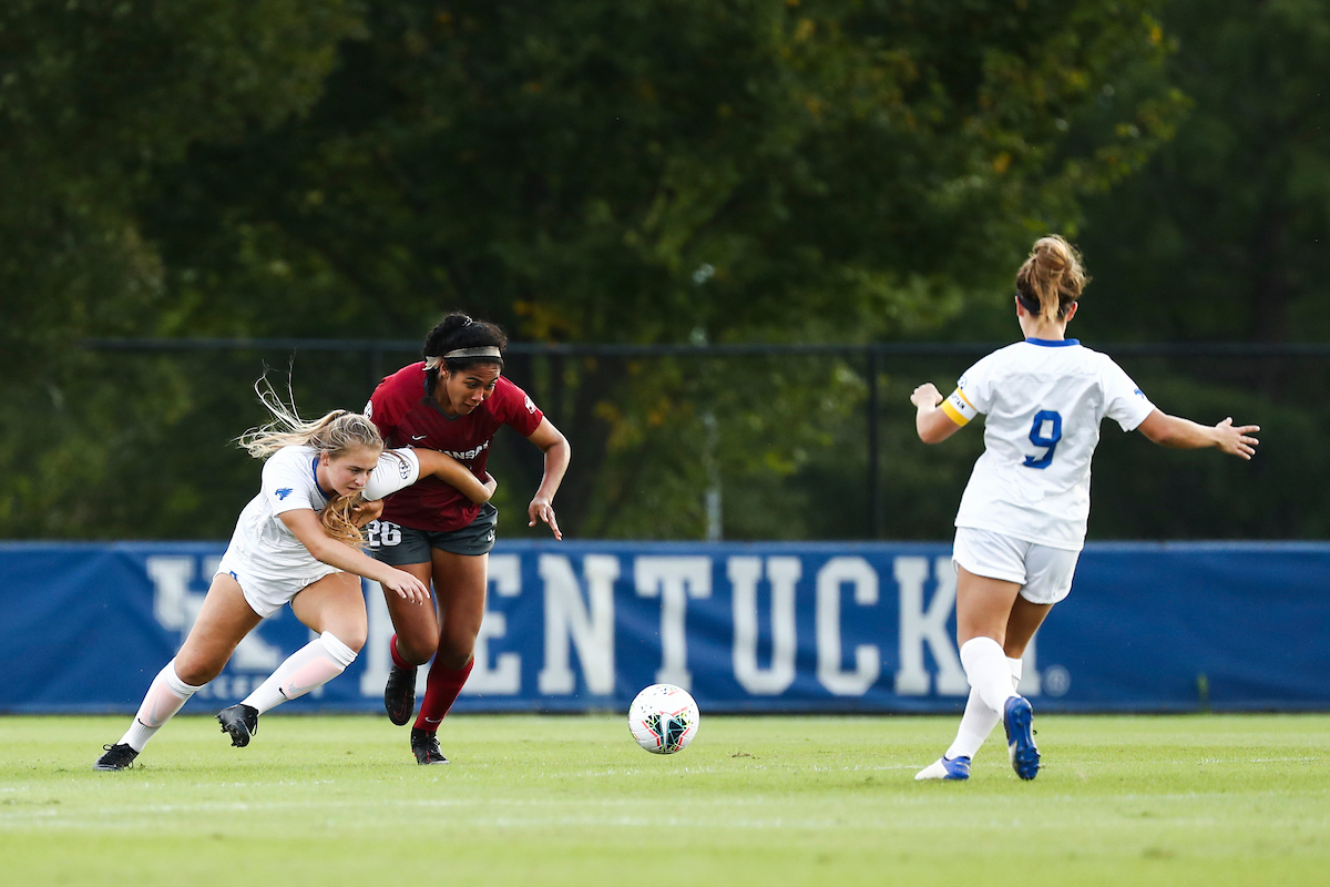 Jordyn Rhodes. 

Arkansas defeats Kentucky 4-1.

Photo by Grant Lee | UK Athletics