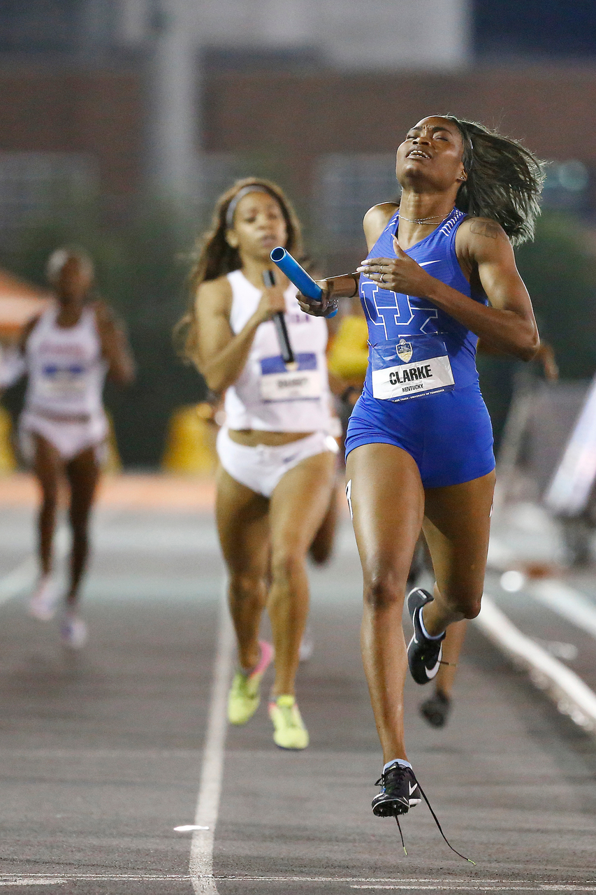 Kayelle Clarke.

Day three of the 2018 SEC Outdoor Track and Field Championships on Sunday, May 13, 2018, at Tom Black Track in Knoxville, TN.

Photo by Chet White | UK Athletics