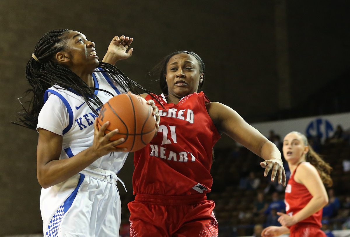 Taylor Murray. 

UK beats to Sacred Heart University 71-43. 


Photo By Barry Westerman | UK Athletics