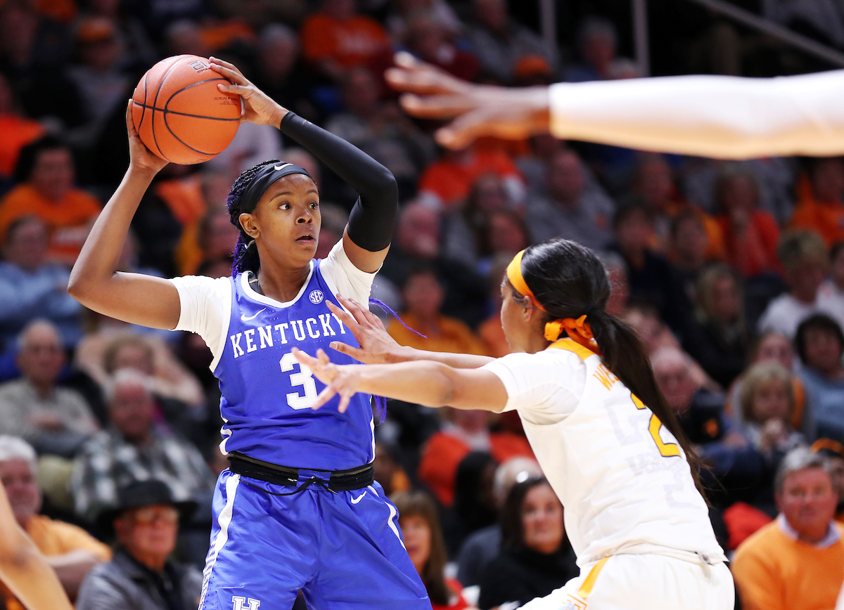 KeKe McKinney
The UK Women's Basketball team beats Tennessee 73-71. 

Photo by Britney Howard  | UK Athletics
