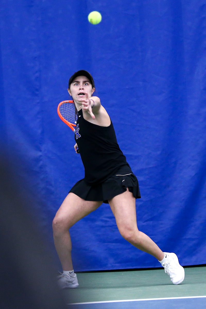 Florenica Urrutia.

Kentucky beats West Virginia 4-3.

Photo by Grace Bradley | UK Athletics