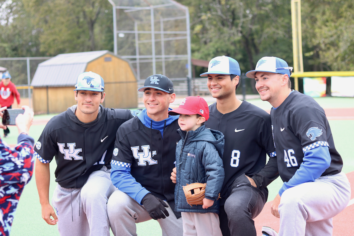 The Baseball team spends the morning with a group of kids in the Miracle League on Saturday, October 13th at Shillito Park.

Photos by Noah J. Richter | UK Athletics
