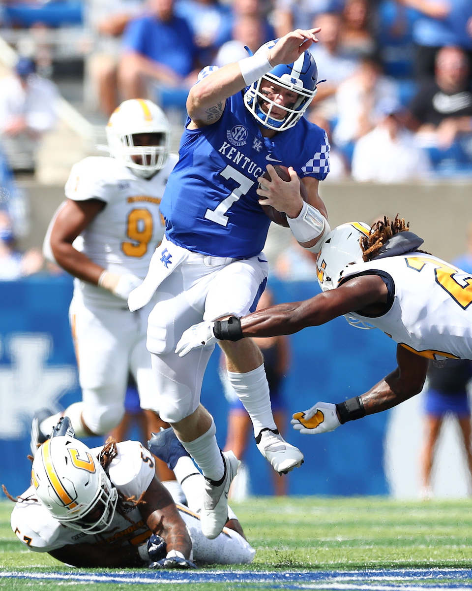 Will Levis.

UK beats UTC, 28-23.

Photo by Elliott Hess | UK Athletics