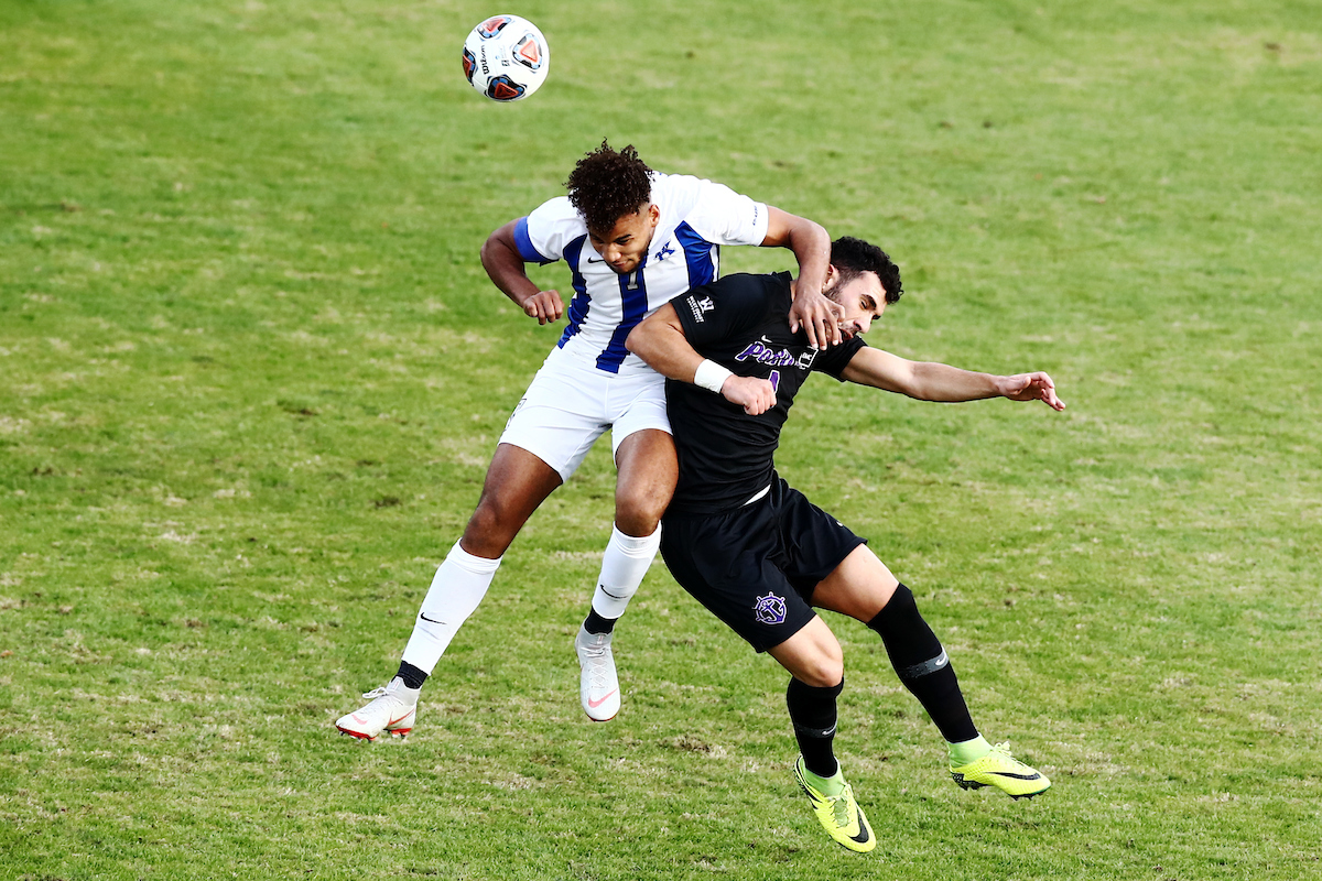 JJ WILLIAMS.

Men's soccer beats Portland, 4-0.


Photo by Elliott Hess | UK Athletics