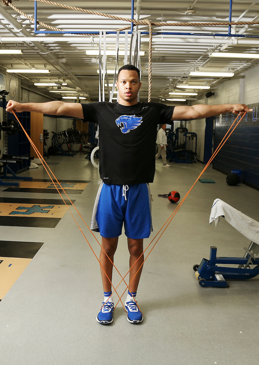 Jemarl Baker.

Big Blue Caravan. Somerset, Ky. Somerset Kroger. June 21, 2018.

Photo by Chet White | UK Athletics