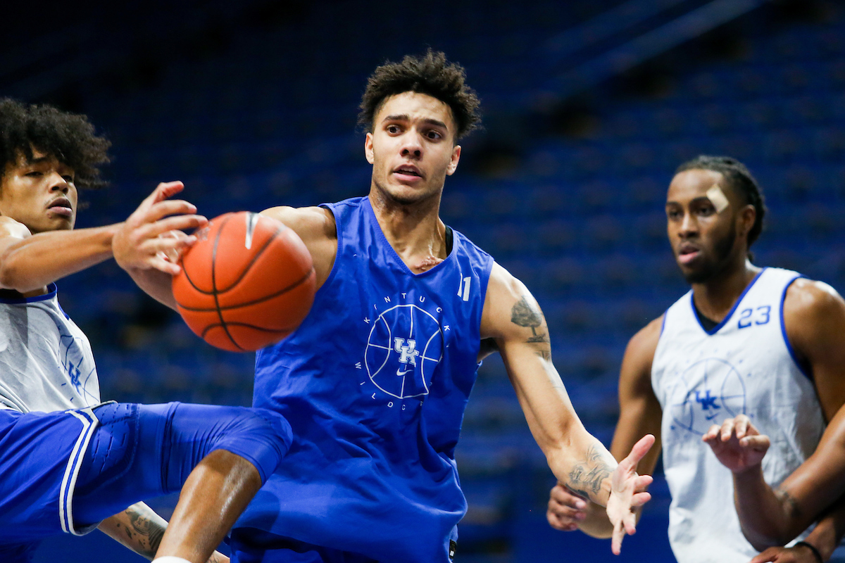 Dontaie Allen.

Men’s basketball scrimmage at Rupp Arena.

Photo by Hannah Phillips | UK Athletics