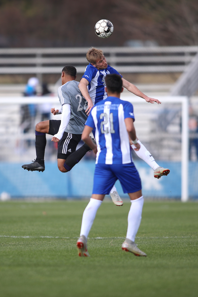 Cole Guindon.

Kentucky men's soccer in action against Louisville City FC.

Photo by Quinn Foster | UK Athletics