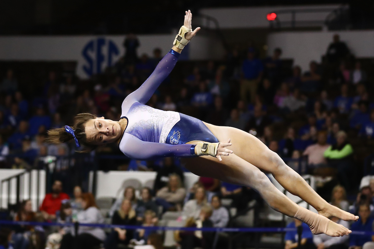 RAINA ALBORES.

Kentucky wins quad meet in Memorial Coliseum Debut.


Photo by Elliott Hess | UK Athletics