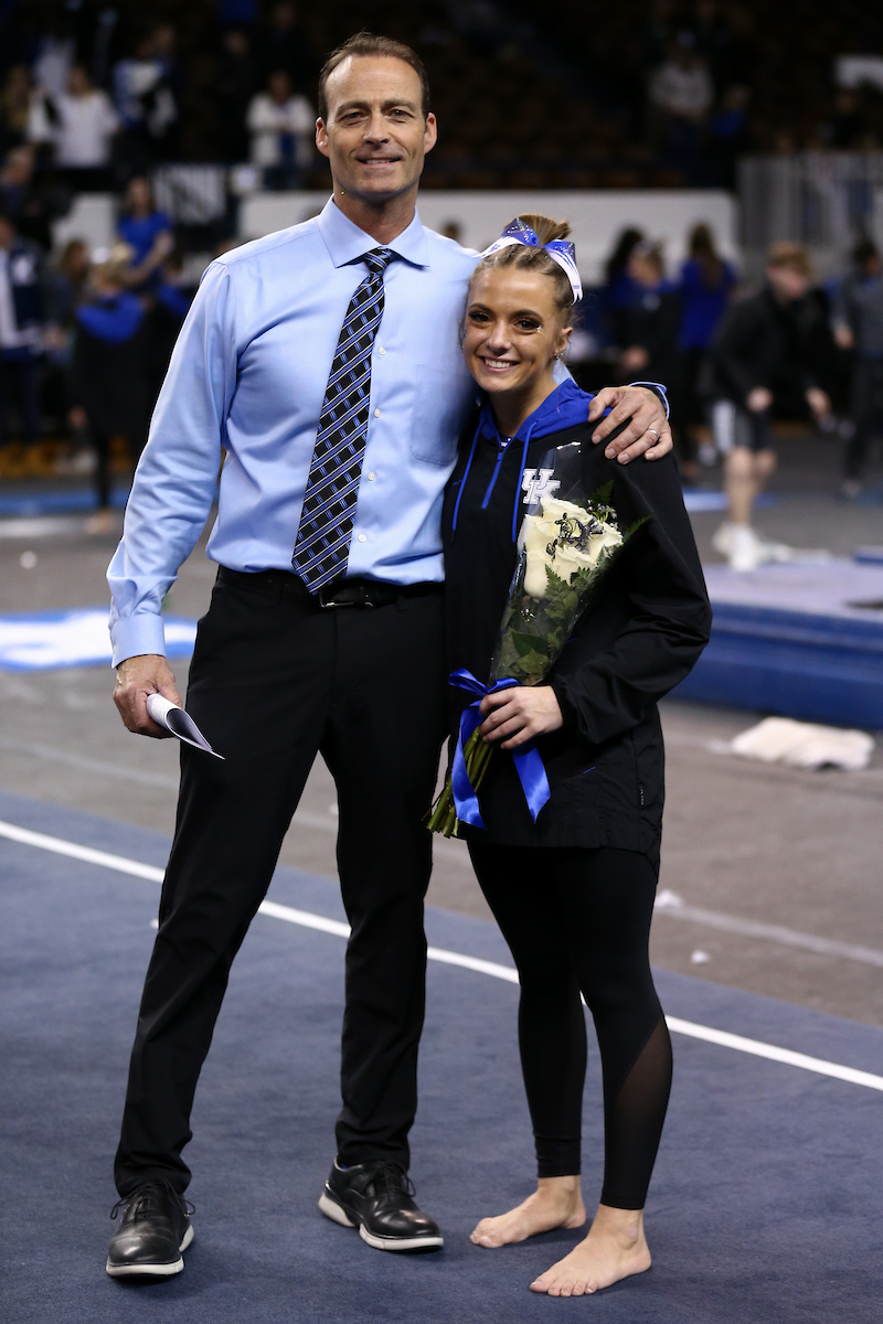 Josie Angeny. Tim Garrison.

Kentucky defeats Michigan State on Senior night.

Photo by Tommy Quarles | UK Athletics
