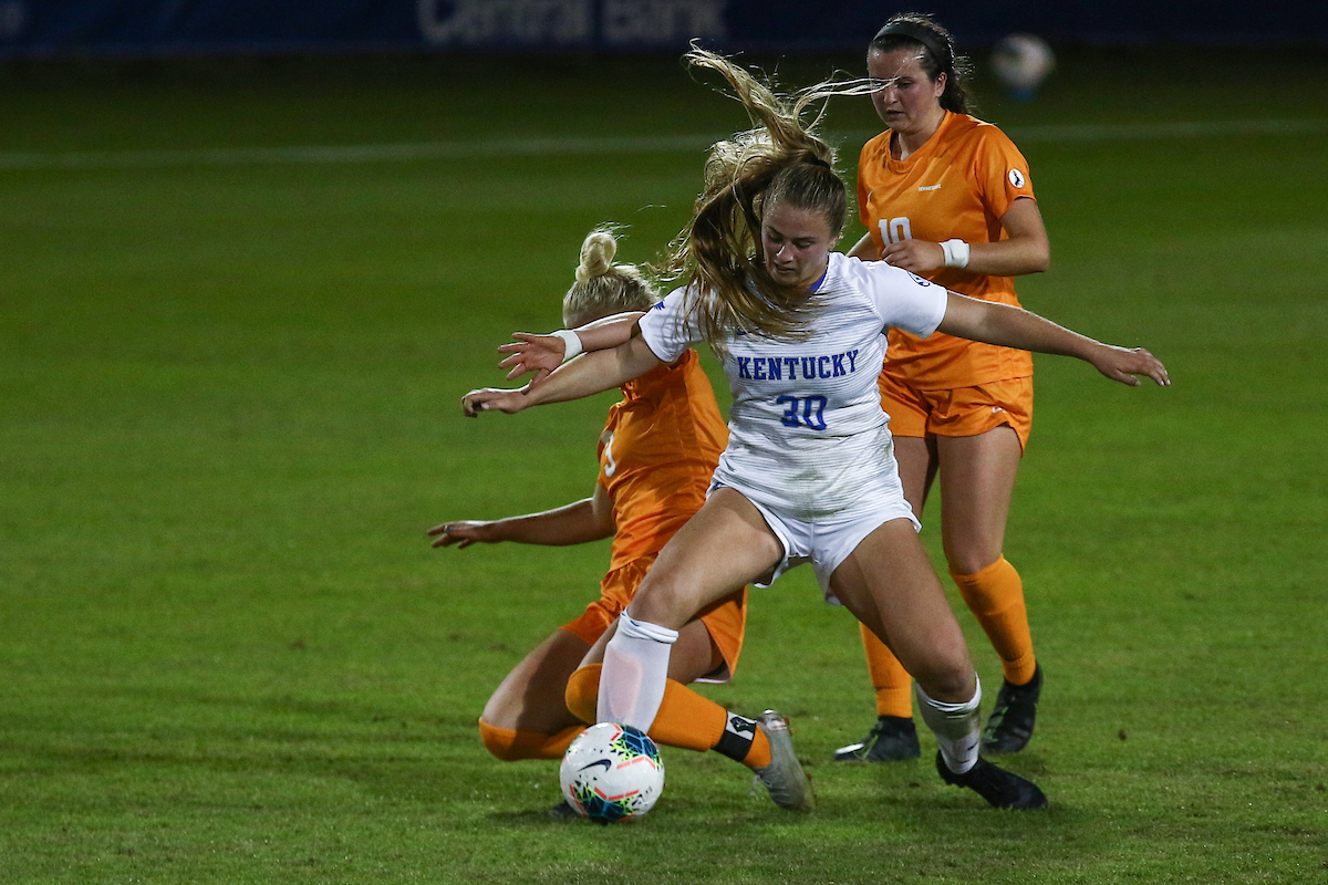 Jordyn Rhodes.

Kentucky ties Tennessee 1-1.

Photo by Sarah Caputi ¦UK Athletics