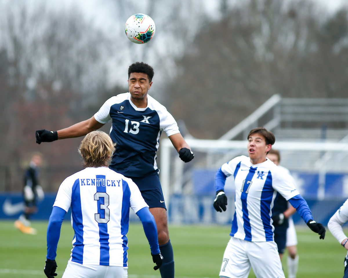 Header. 

Kentucky beats Xavier 2-1.

Photo by Eddie Justice | UK Athletics