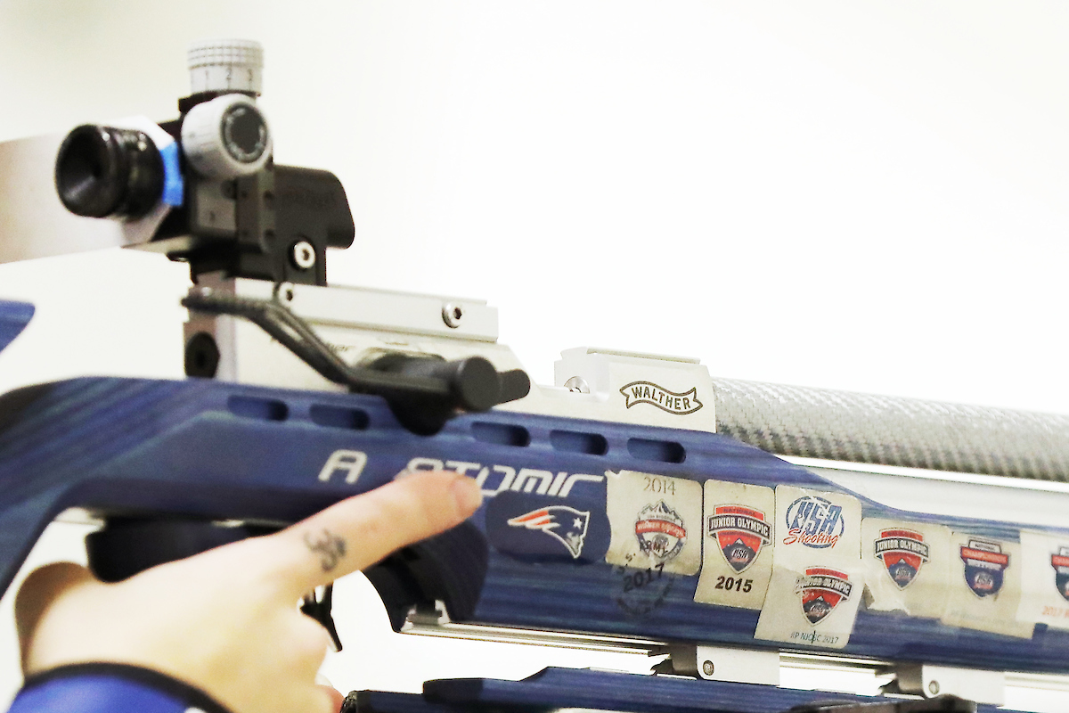 Ruby Gomes.

Kentucky Rifle hosts WVU.

Photo by Quinn Foster | UK Athletics