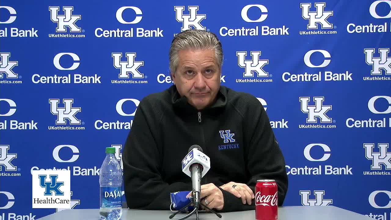 MBB: Coach Calipari - Pre-Kansas