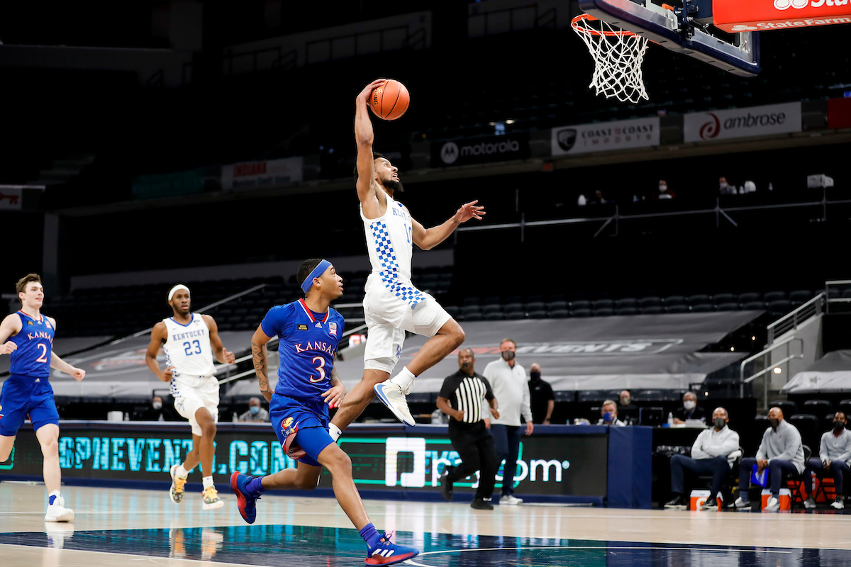 Davion Mintz.

Kentucky falls to Kansas, 65-62, in the State Farm Champions Classic.

Photo by Chet White | UK Athletics