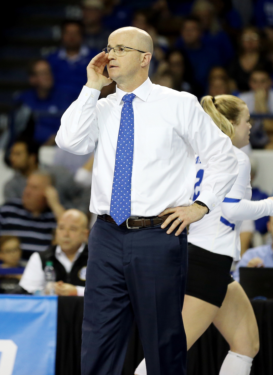 Craig Skinner

UK volleyball beats Purdue in the second round of the NCAA Tournament.  

Photo by Britney Howard  | UK Athletics