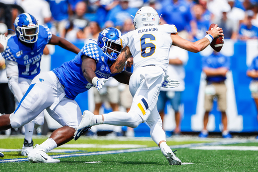 Joshua Paschal.

Kentucky beat Toledo 38-24.

Photo by Chet White | UK Athletics