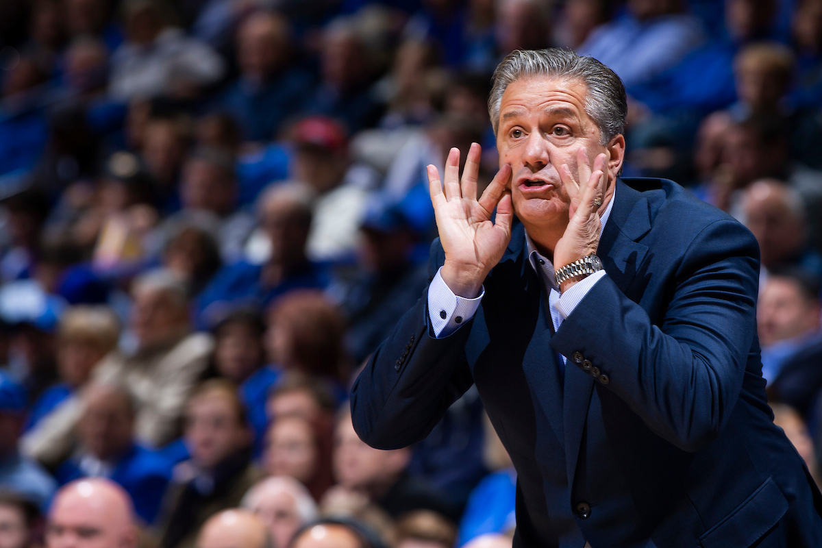 John Calipari.

UK falls to Evansville 67-64.

Photo by Chet White | UK Athletics