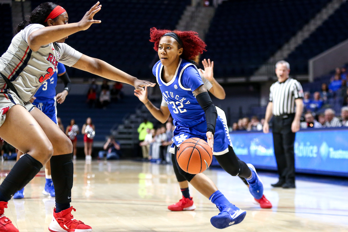 Jaida Roper. 

Kentucky beat Ole Miss 94-52.

Photo by Eddie Justice | UK Athletics