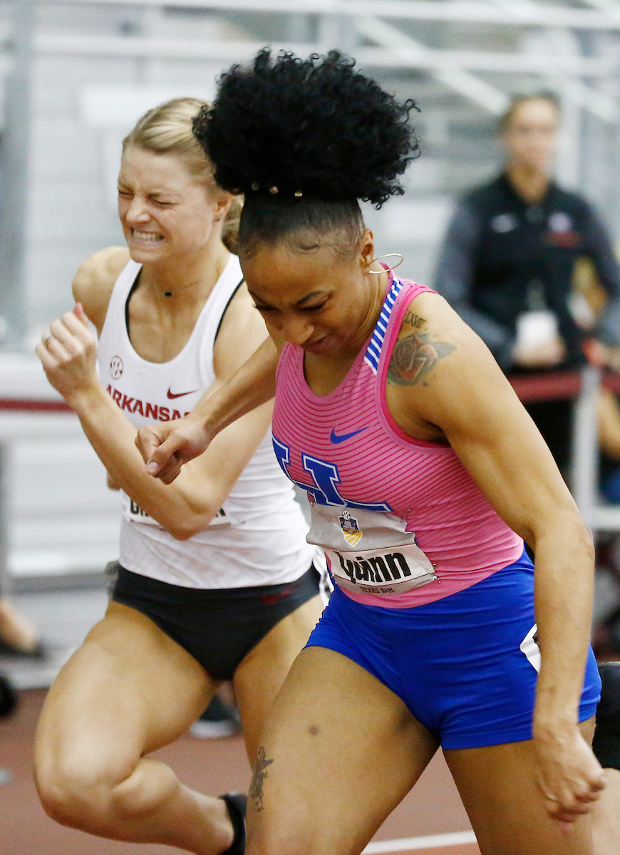 Jasmine Camacho Quinn.

The University of Kentucky track and field team competes in day two of the 2018 SEC Indoor Track and Field Championships at the Gilliam Indoor Track Stadium in College Station, TX., on Sunday, February 25, 2018.

Photo by Chet White | UK Athletics