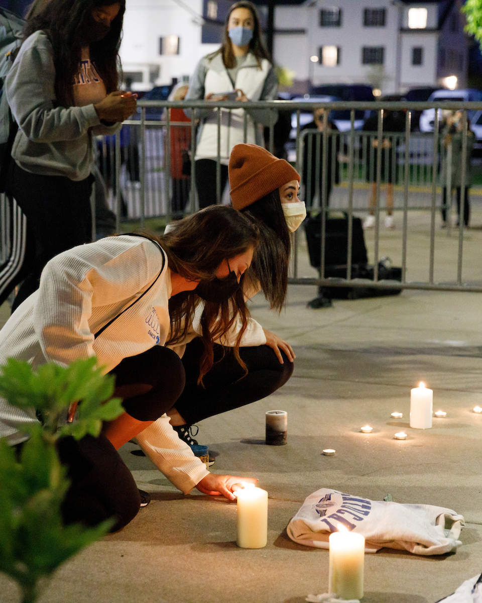Terrence Clarke candlelight vigil.

Photo by Elliott Hess | UK Athletics