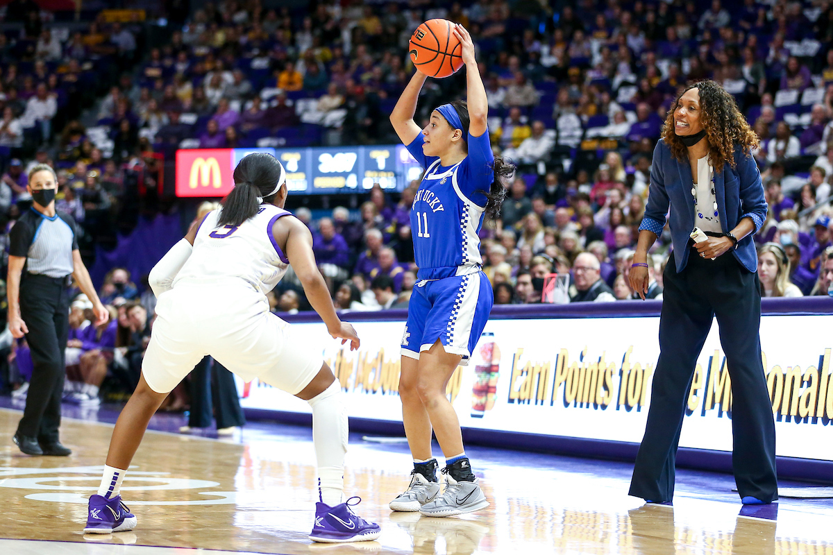 Jada Walker, Kyra Elzy.

Kentucky loses to LSU 78-69.

Photo by Grace Bradley | UK Athletics