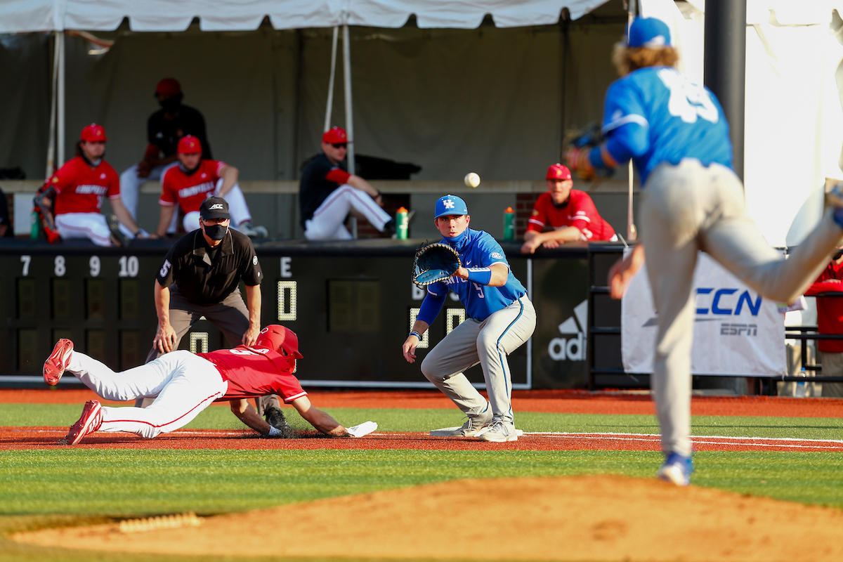 TJ Collett. 

Kentucky beats Louisville, 11-7. 

Photo By Barry Westerman | UK Athletics
