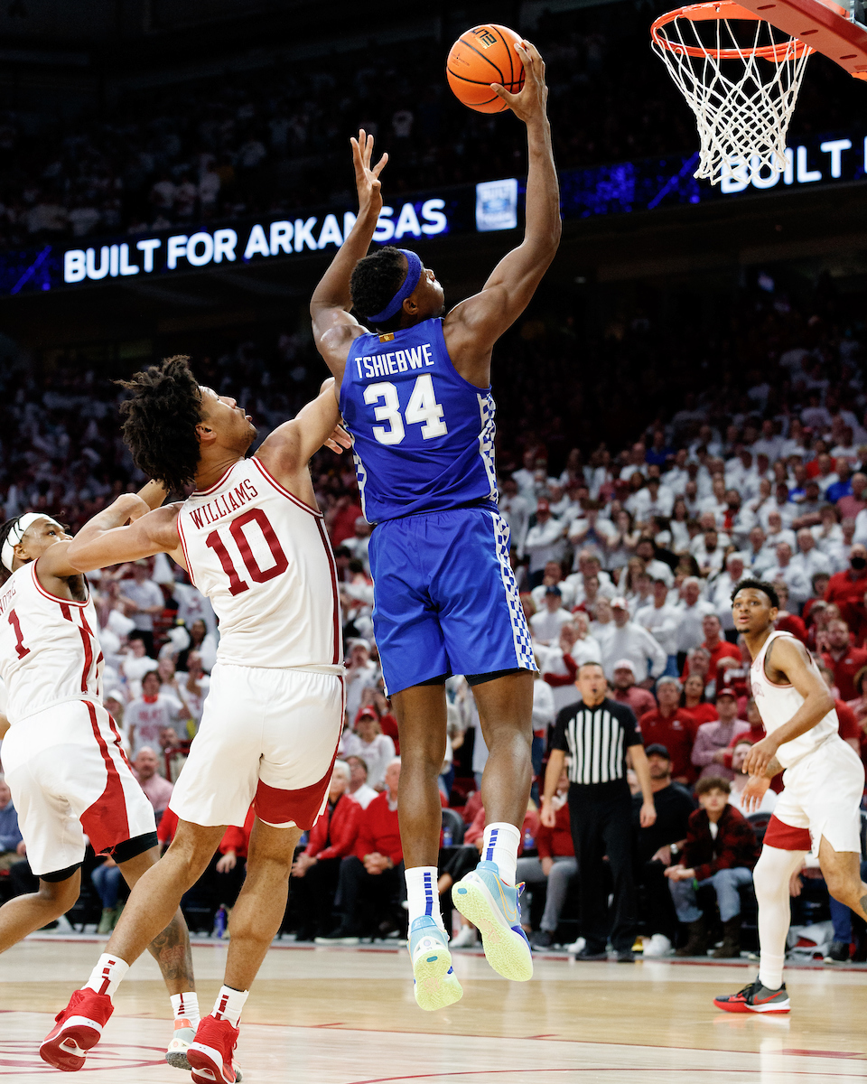Oscar Tshiebwe.

Kentucky falls to Arkansas, 75-73.

Photo by Elliott Hess | UK Athletics