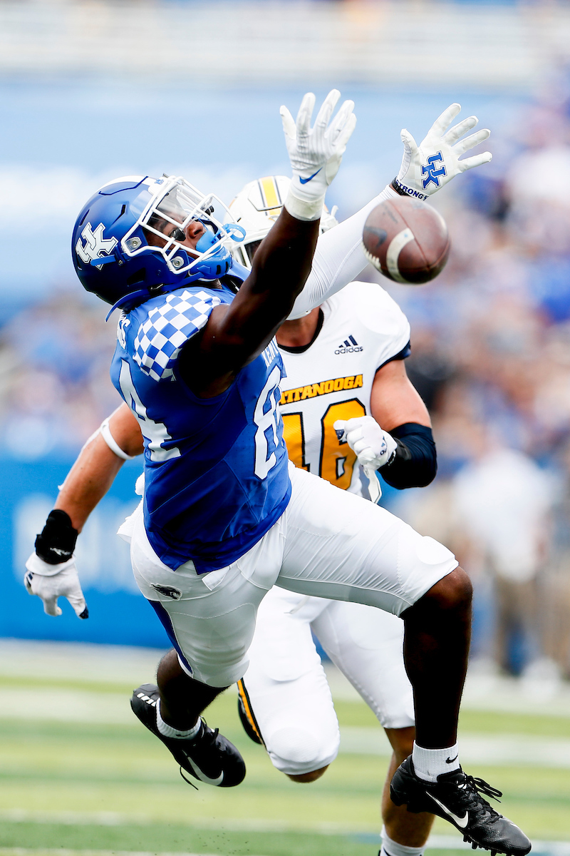 Izayah Cummings.

UK beats UTC, 28-23.

Photos by Chet White | UK Athletics