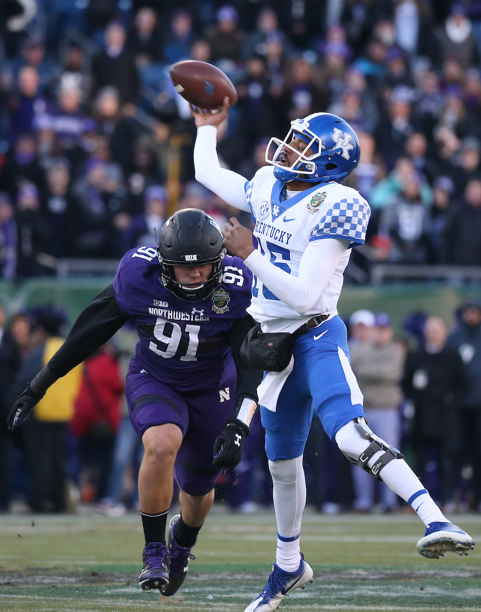 Stephen Johnson.

The University of Kentucky football team falls to Northwestern 23-24 in the Music City Bowl on Friday, December 29, 2017, at Nissan Field in Nashville, Tn.

Photo by Chet White | UK Athletics