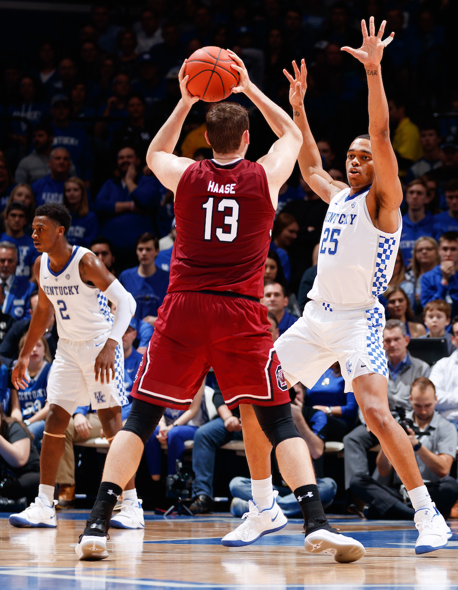 PJ Washington.

The University of Kentucky men's basketball team beats South Carolina 76-48.

Photo by Elliott Hess | UK Athletics