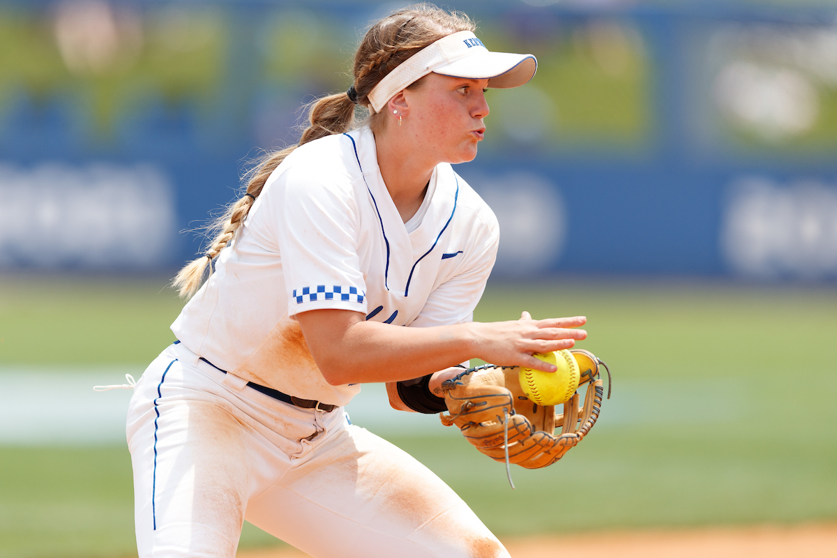 ERIN COFFEL.

Kentucky falls to Notre Dame, 12-3.

Photo by Elliott Hess | UK Athletics