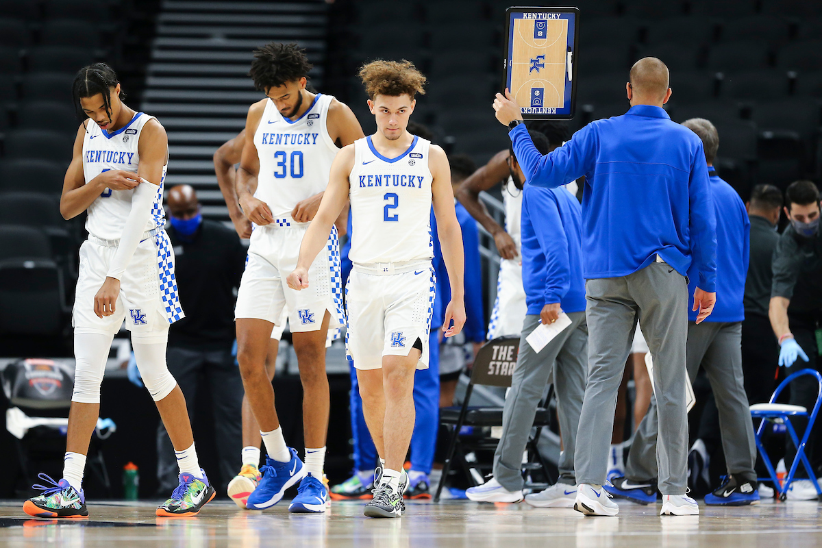 Brandon Boston Jr. Olivier Sarr. Devin Askew.

Kentucky falls to Kansas, 65-62, in the State Farm Champions Classic.

Photo by Chet White | UK Athletics