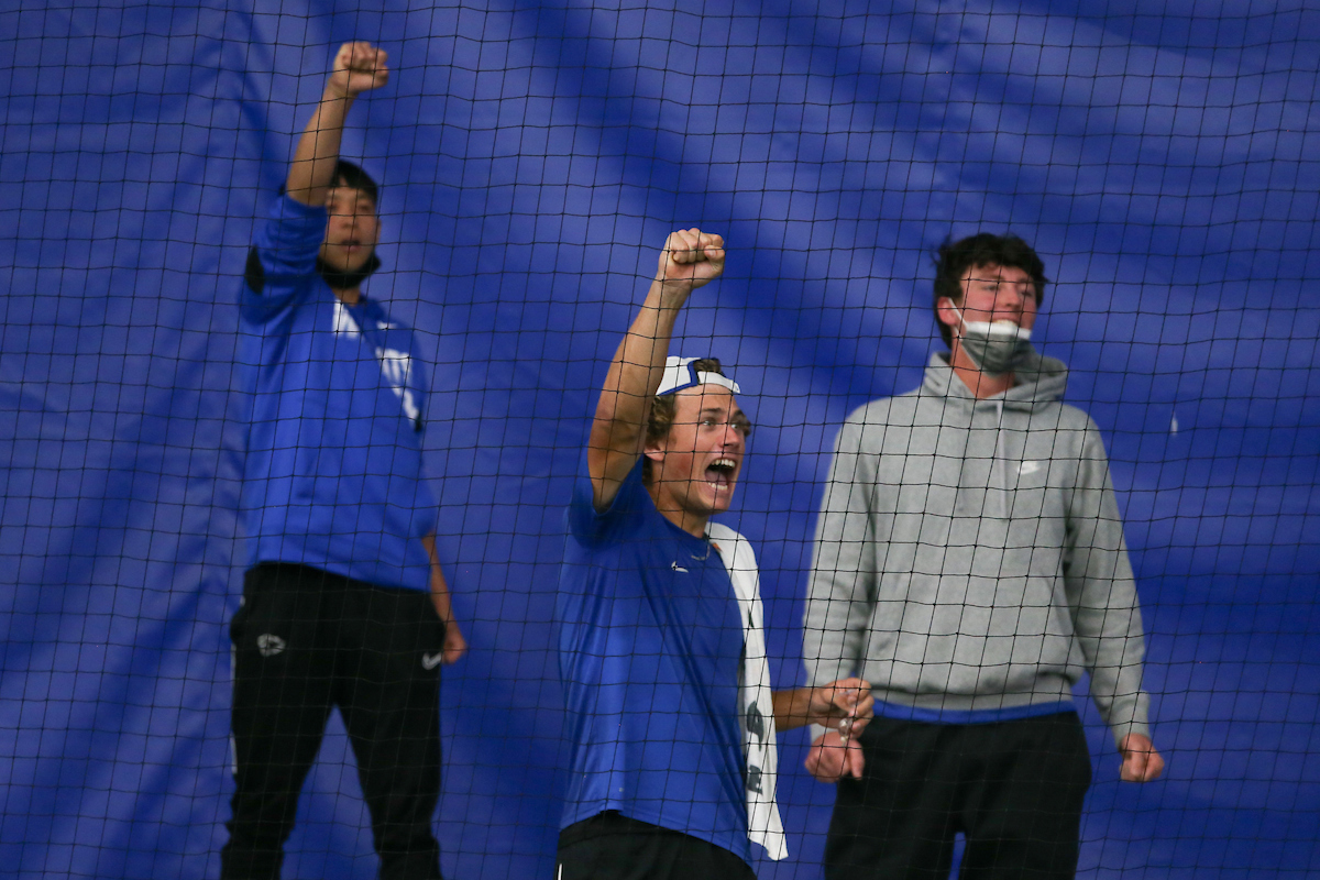 Liam Draxl, Ying-Ze Chen, Tate Sandman.

Kentucky beats Mississippi State 4-0

Photo by Hannah Phillips | UK Athletics