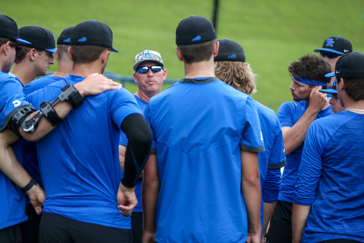 Coach Dan Roszel.

Kentucky Baseball Practice at the 2022 SEC Tournament.

Photo by Sarah Caputi | UK Athletics