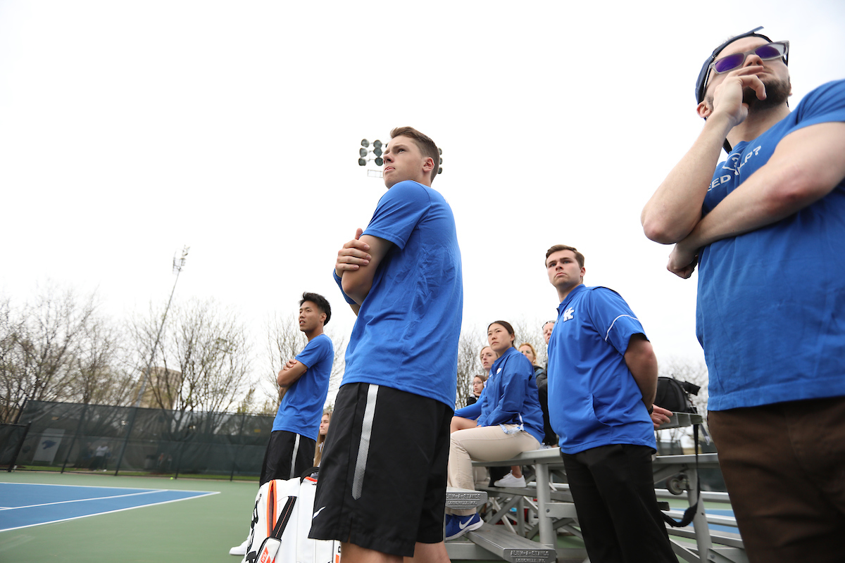 University of Kentucky men's tennis vs. Georgia.

Photo by Quinn Foster | UK Athletics