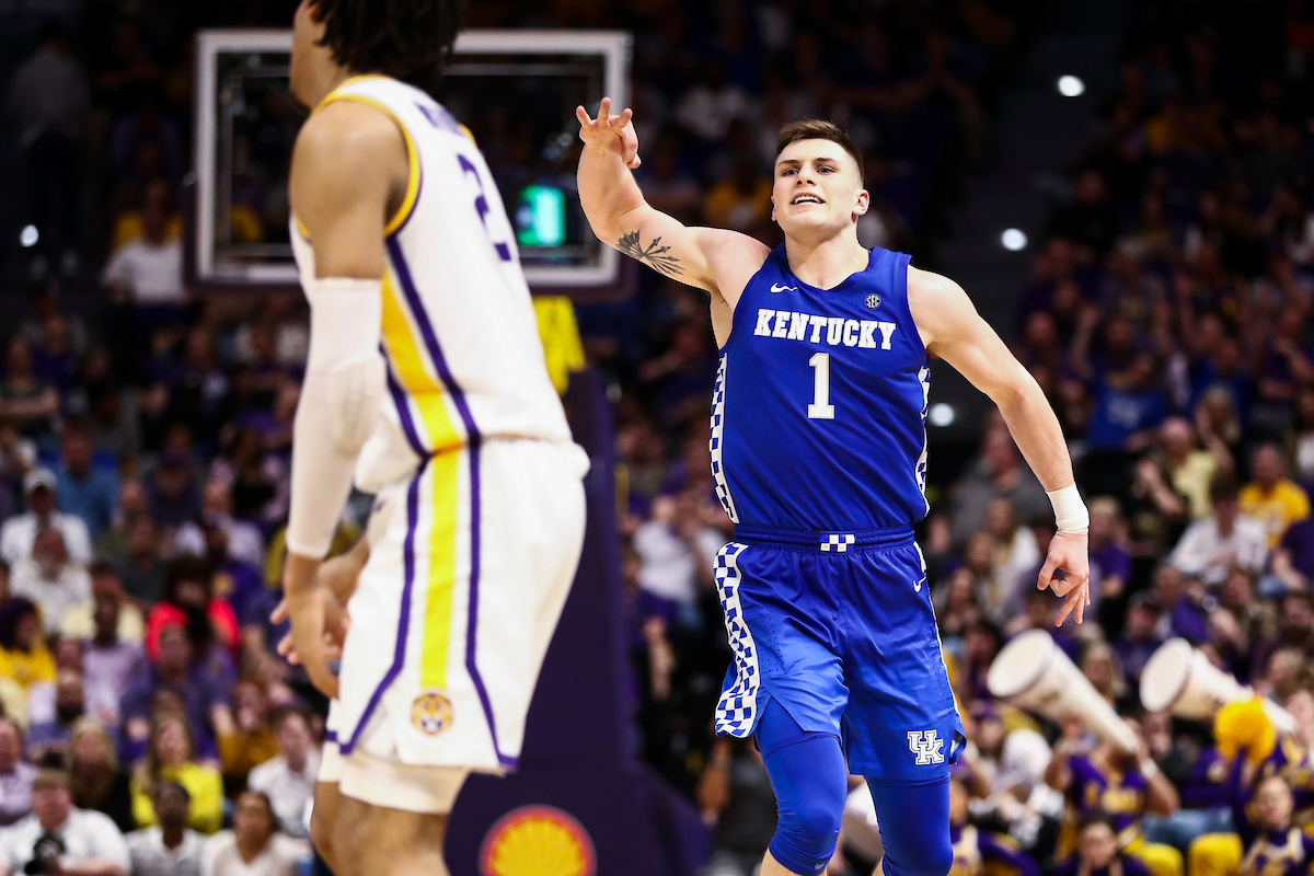 Nate Sestina.

Kentucky beat LSU 79-76.

Photo by Chet White | UK Athletics
