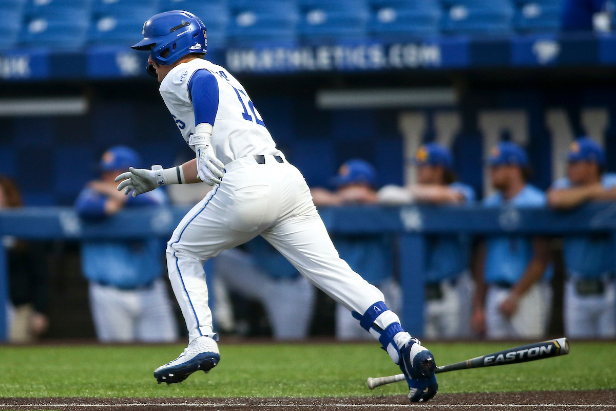Chase Estep.

Kentucky beats Morehead 7-5.

Photo by Grace Bradley | UK Athletics