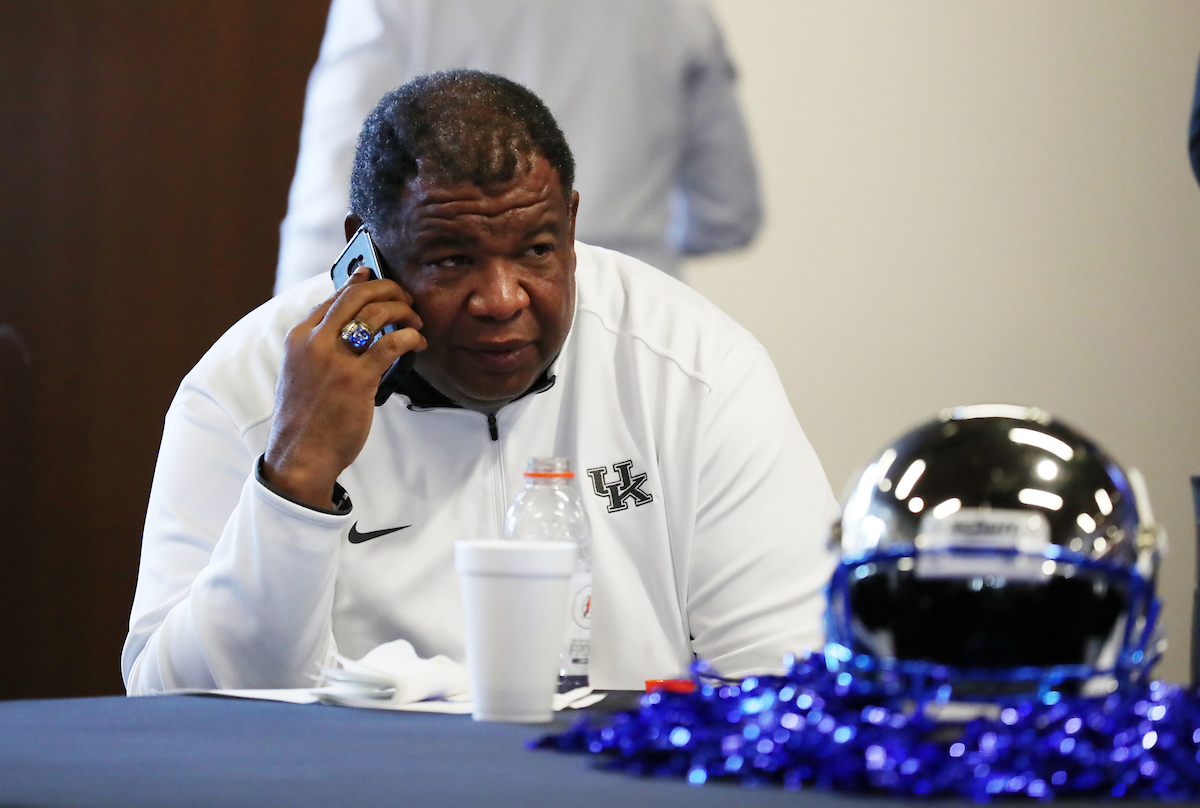 Vince Marrow

Football National Signing Day. 

Photo by Britney Howard  | UK Athletics