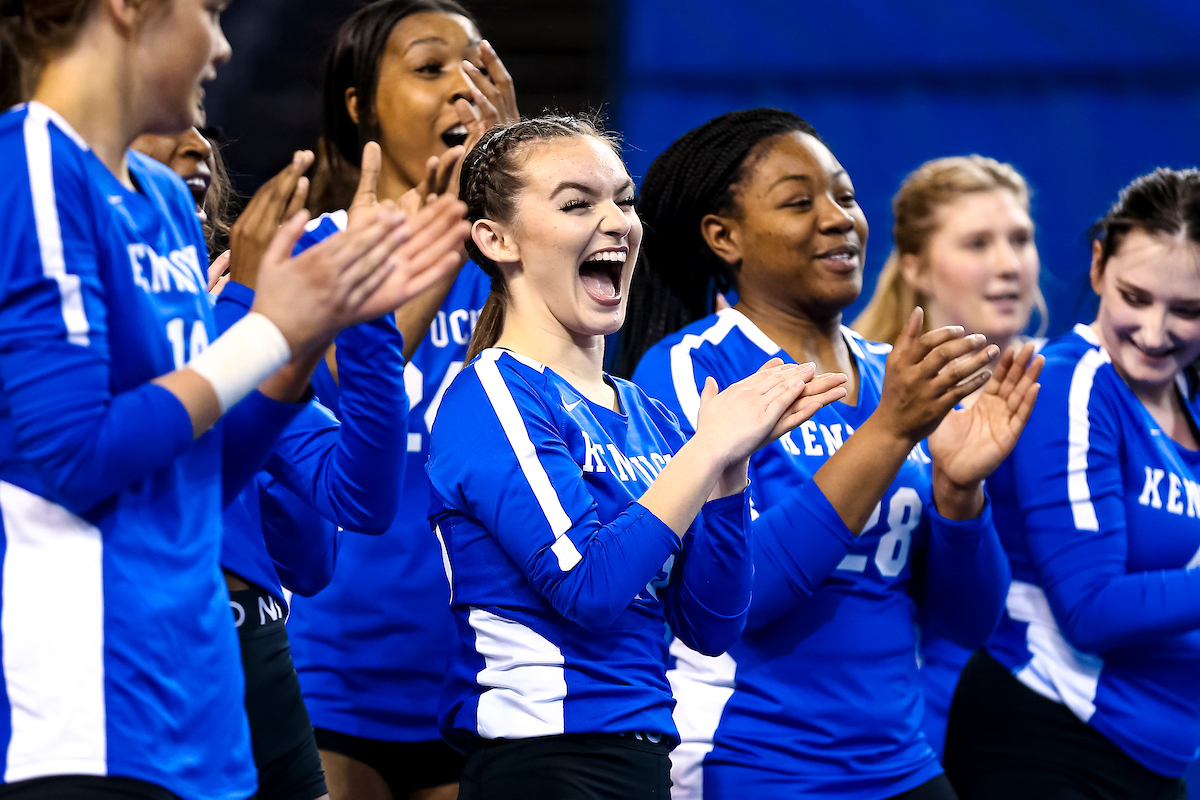 Izzy Holloway.

Kentucky Stunt blue and white scrimmage. 

Photo by Eddie Justice | UK Athletics