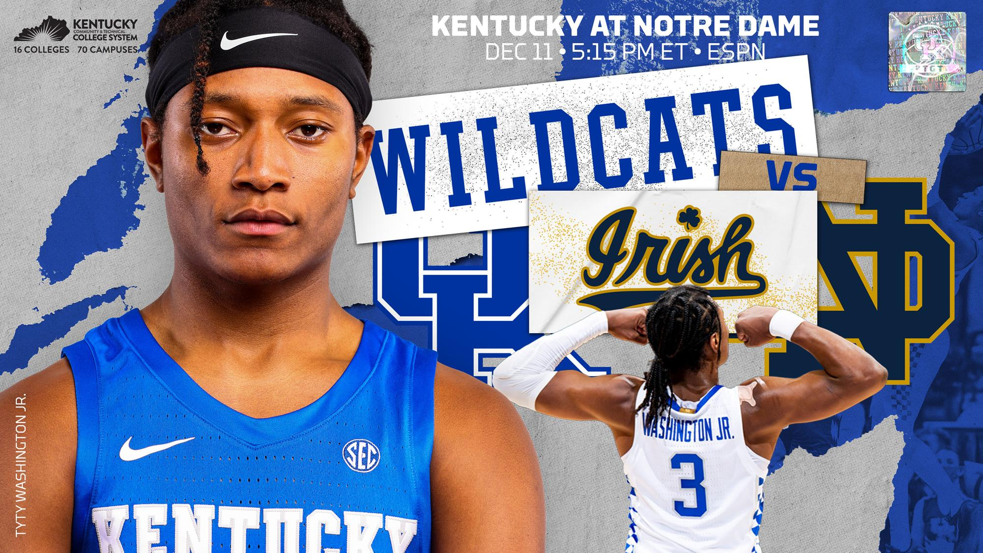 No. 10 Kentucky Renews Rivalry with Notre Dame on Saturday