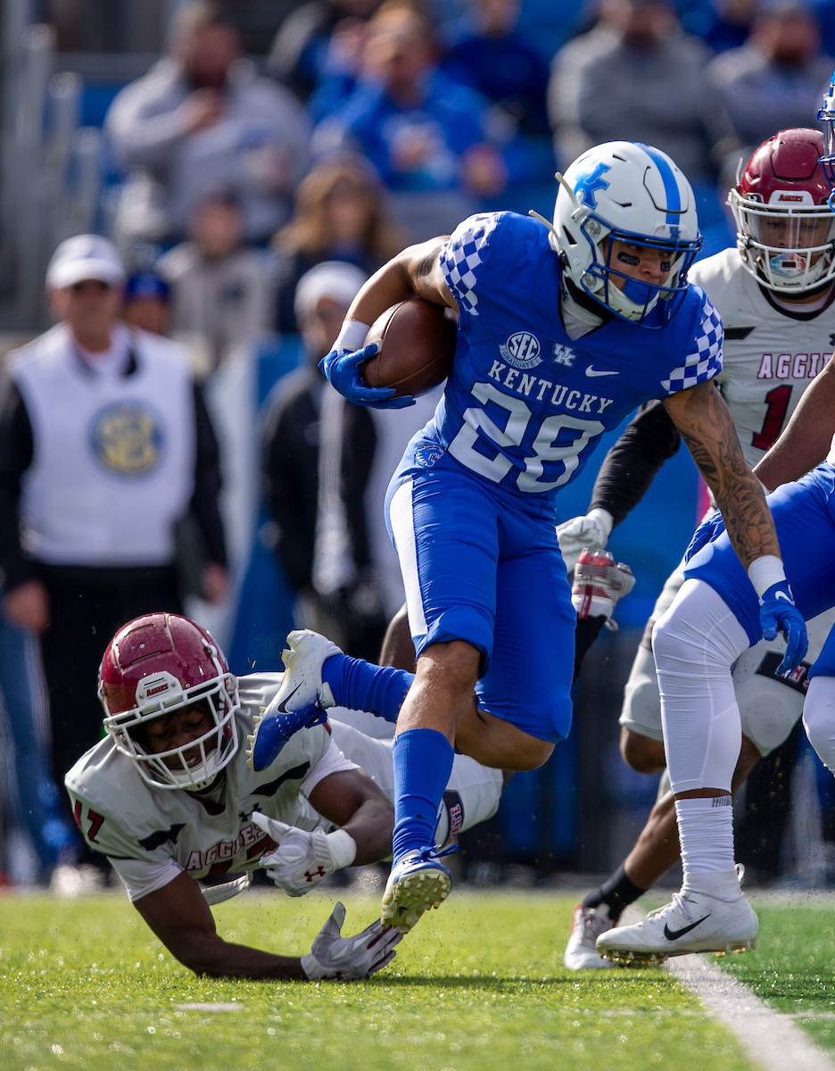 Zach Johnson. 

Kentucky beat New Mexico State 56-16.

Photo By Barry Westerman | UK Athletics