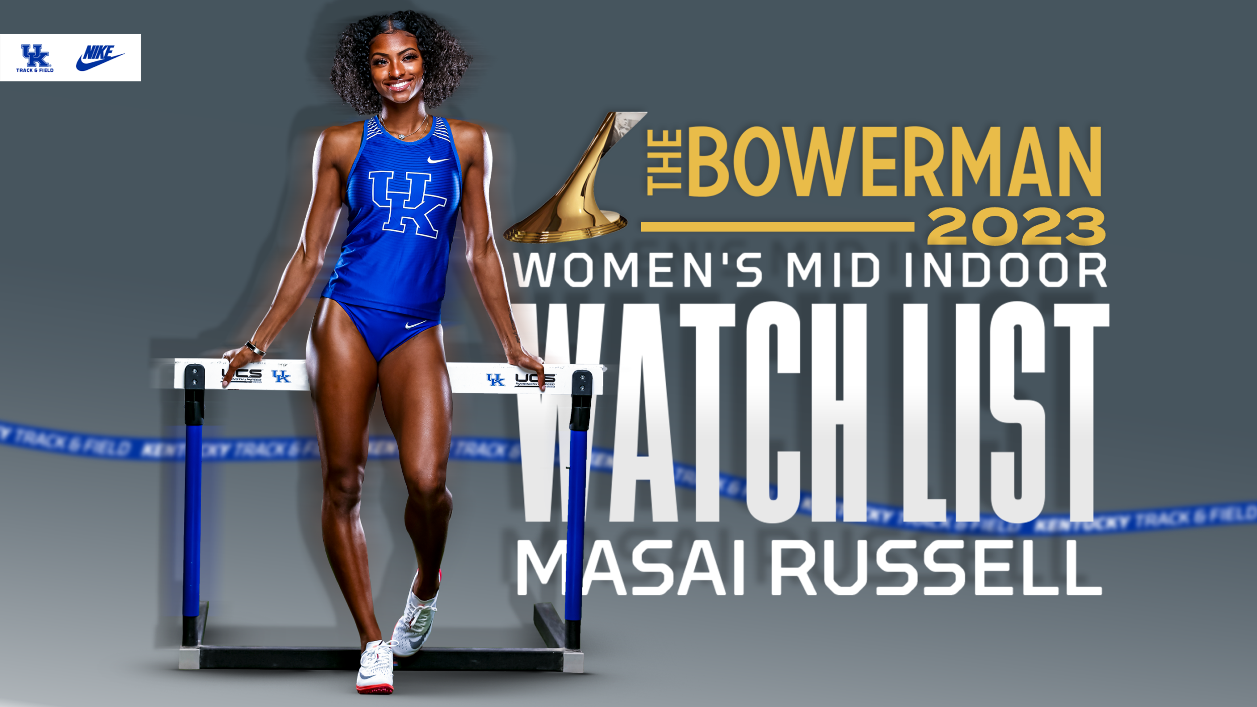 Masai Russell Named to The Bowerman Watch List