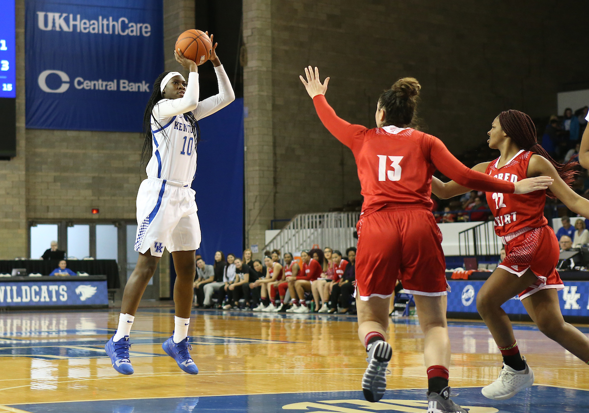 Rhyne Howard. 

UK beats to Sacred Heart University 71-43. 


Photo By Barry Westerman | UK Athletics