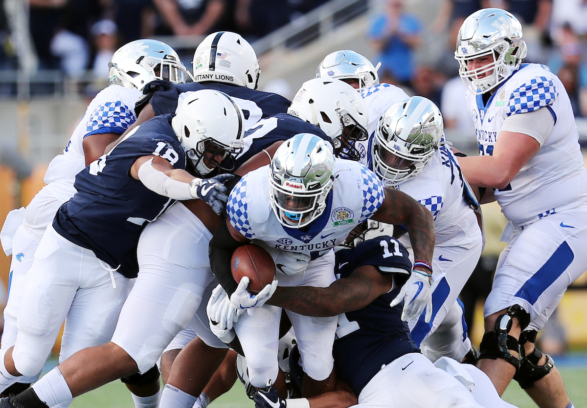 Benny Snell
The UK Football team beat Penn State 27-24 in the Citrus Bowl. 

Photo by Britney Howard  | UK Athletics