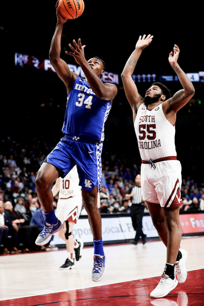 Oscar Tshiebwe.

Kentucky beat South Carolina 86-76.

Photos by Chet White | UK Athletics